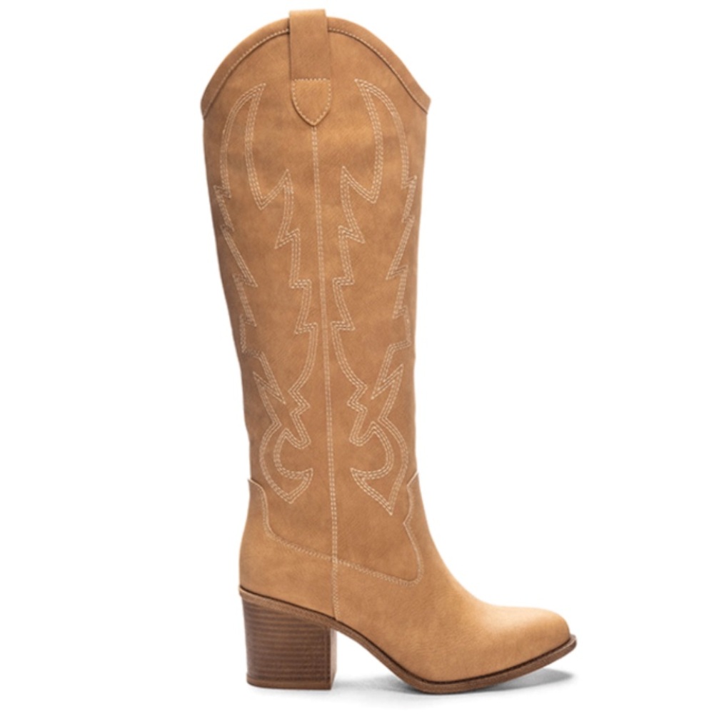 Dirty Laundry ‘Upwind’ Camel Cowboy Boot Heeled Boot